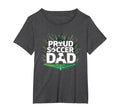 Proud Soccer Dad Cheering Sideline T-Shirt - Custom Art Print for Adults
