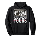 Hockey Player Goal Keeper Hockey Fan Hoodie - Aesthetic Graphic Unisex