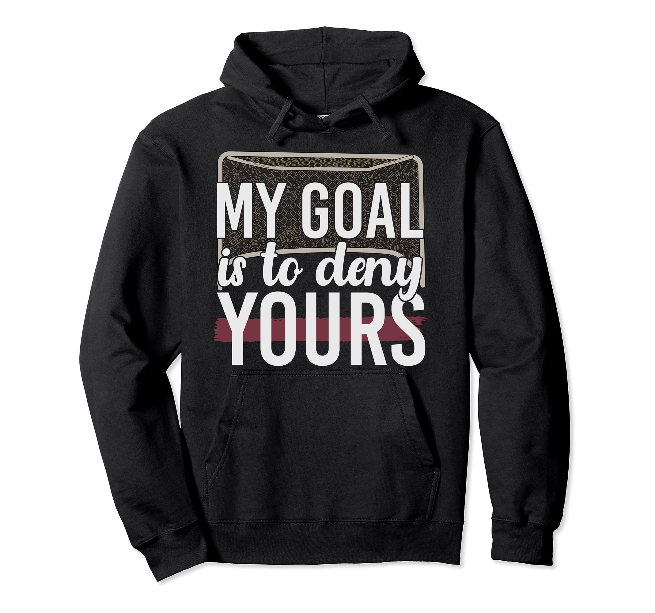 Hockey Player Goal Keeper Hockey Fan Hoodie - Aesthetic Graphic Unisex