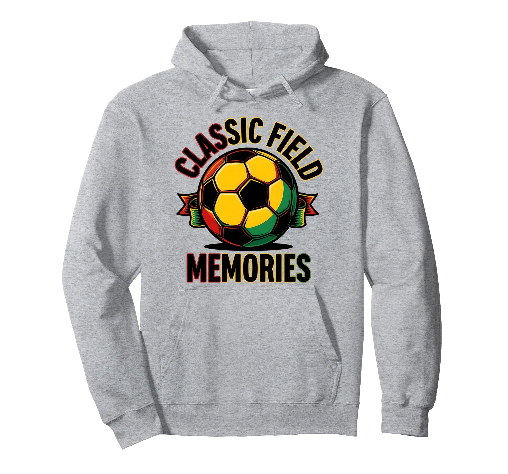 Soccer Ball Field Memories Hoodie - Graphic Print for Adults