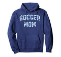 Soccer Mom Blue Floral Pattern Sports Hoodie - Streetwear Style Unisex