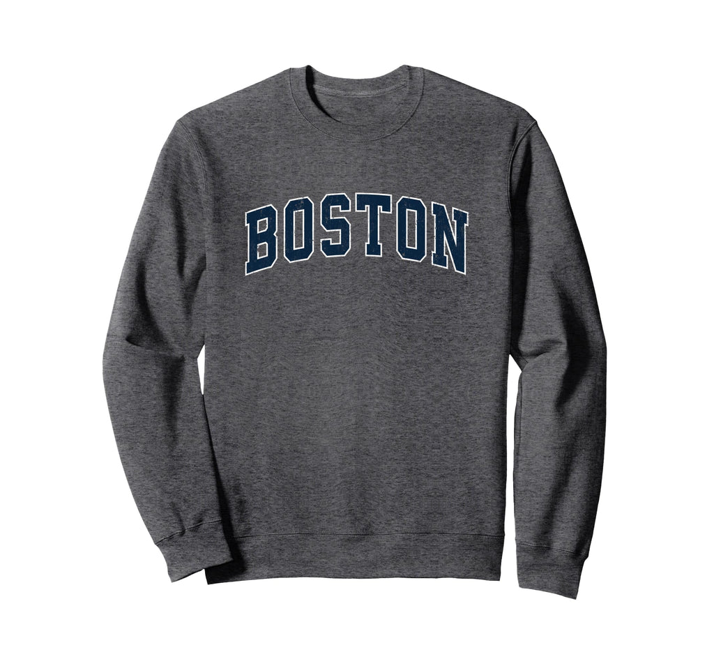 Boston Massachusetts Ma Sports Navy Sweatshirt - Unique Graphic Men Women
