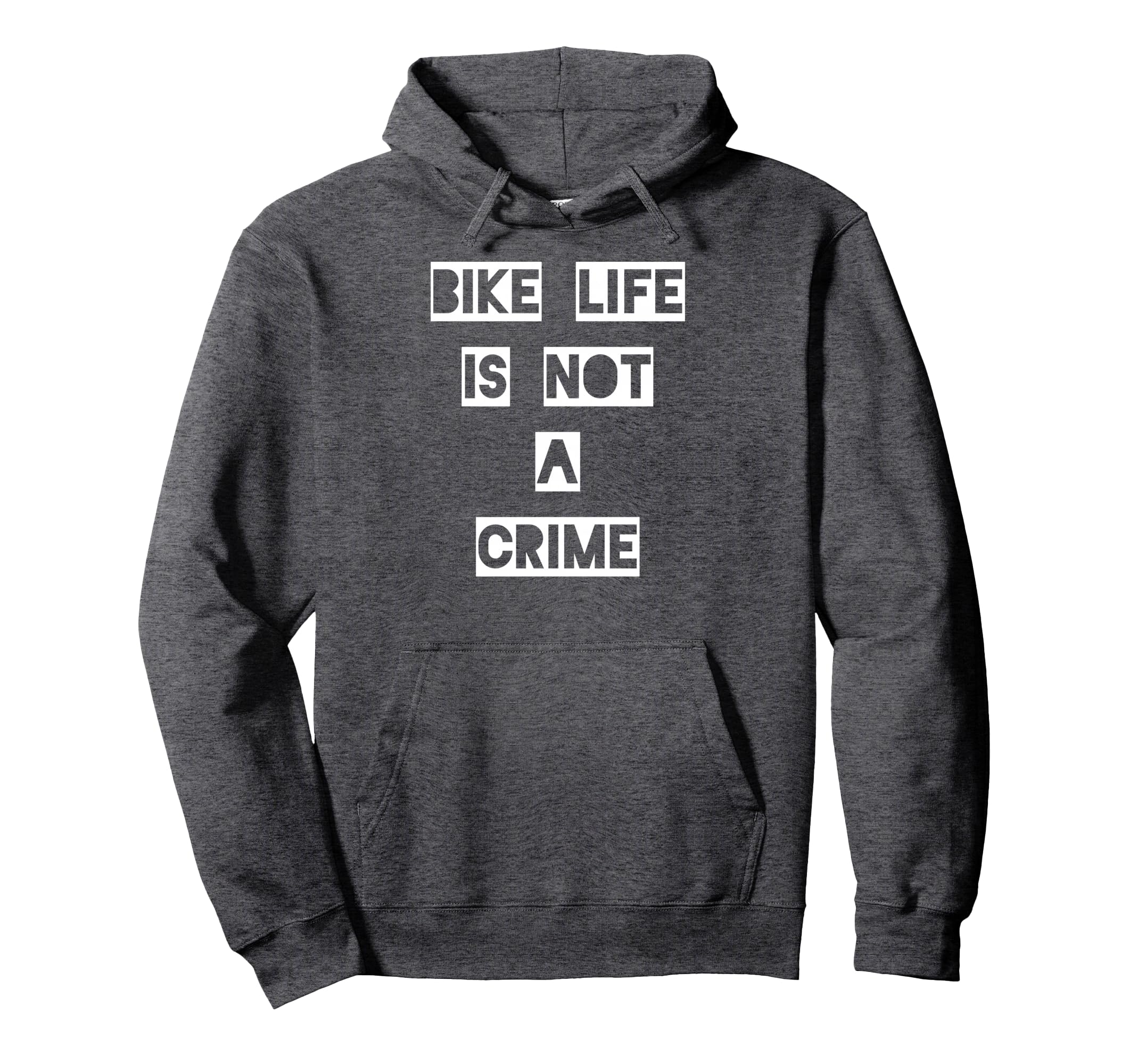 Bike Life Is Not Crime Hoodie - Aesthetic Graphic Unisex