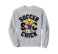 Soccer Chick Soccer Player Soccer Sweatshirt - Minimalist Print Unisex