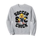 Soccer Chick Soccer Player Soccer Sweatshirt - Minimalist Print Unisex