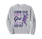 I Know I Play Like Soccer Sweatshirt - Casual Everyday Wear for Adults