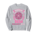 Soccer Biggest Fan Soccer Player Little Sweatshirt - Graphic Print Unisex