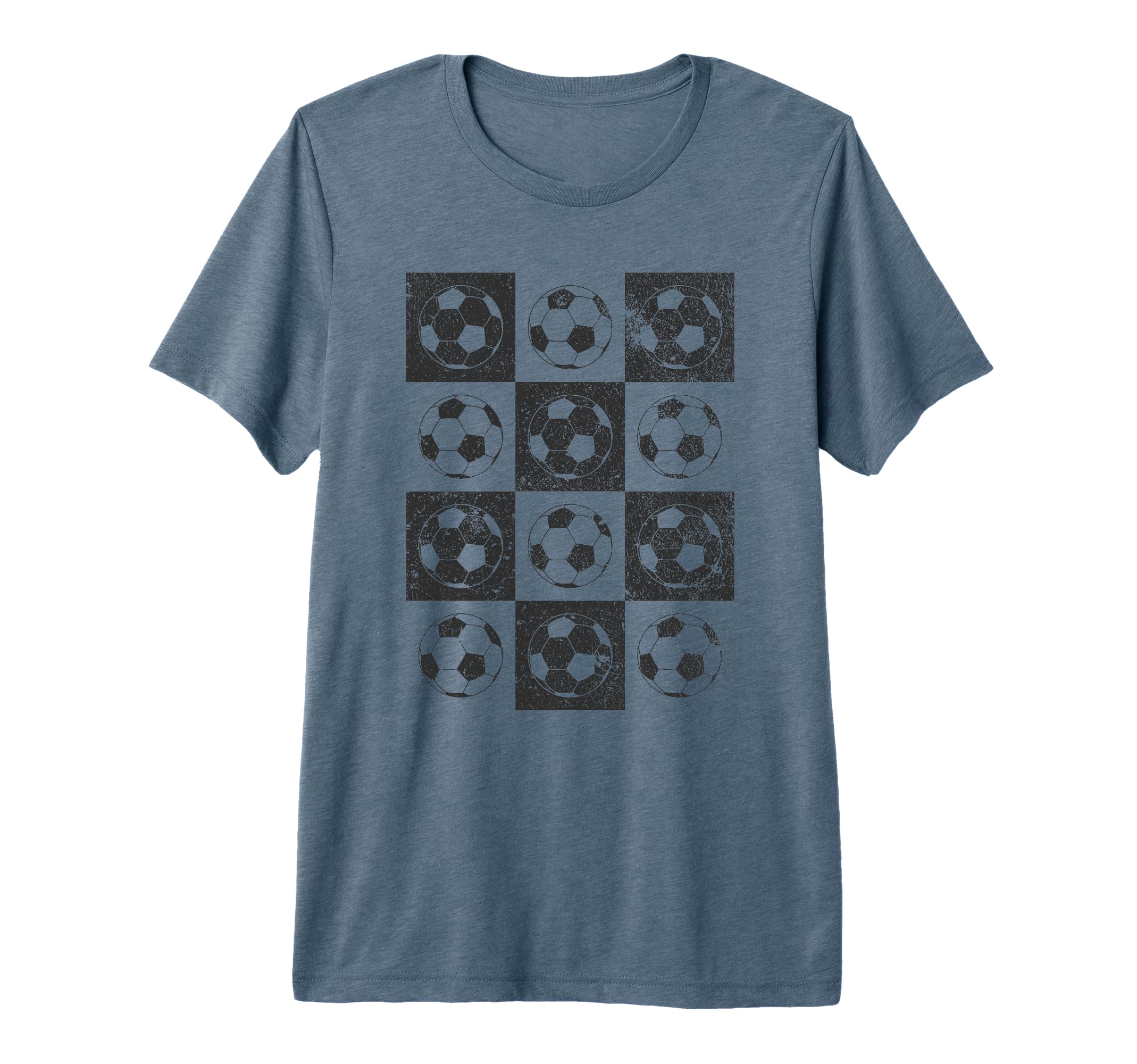 Checkerboard Checkered Soccer Lover T-Shirt - Aesthetic Graphic Men Women