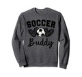 Soccer Buddy Matching Family Soccer Sweatshirt - Minimalist Print Men Women