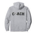 Soccer Coach Coaching Staff Back Hoodie - Minimalist Print for Adults