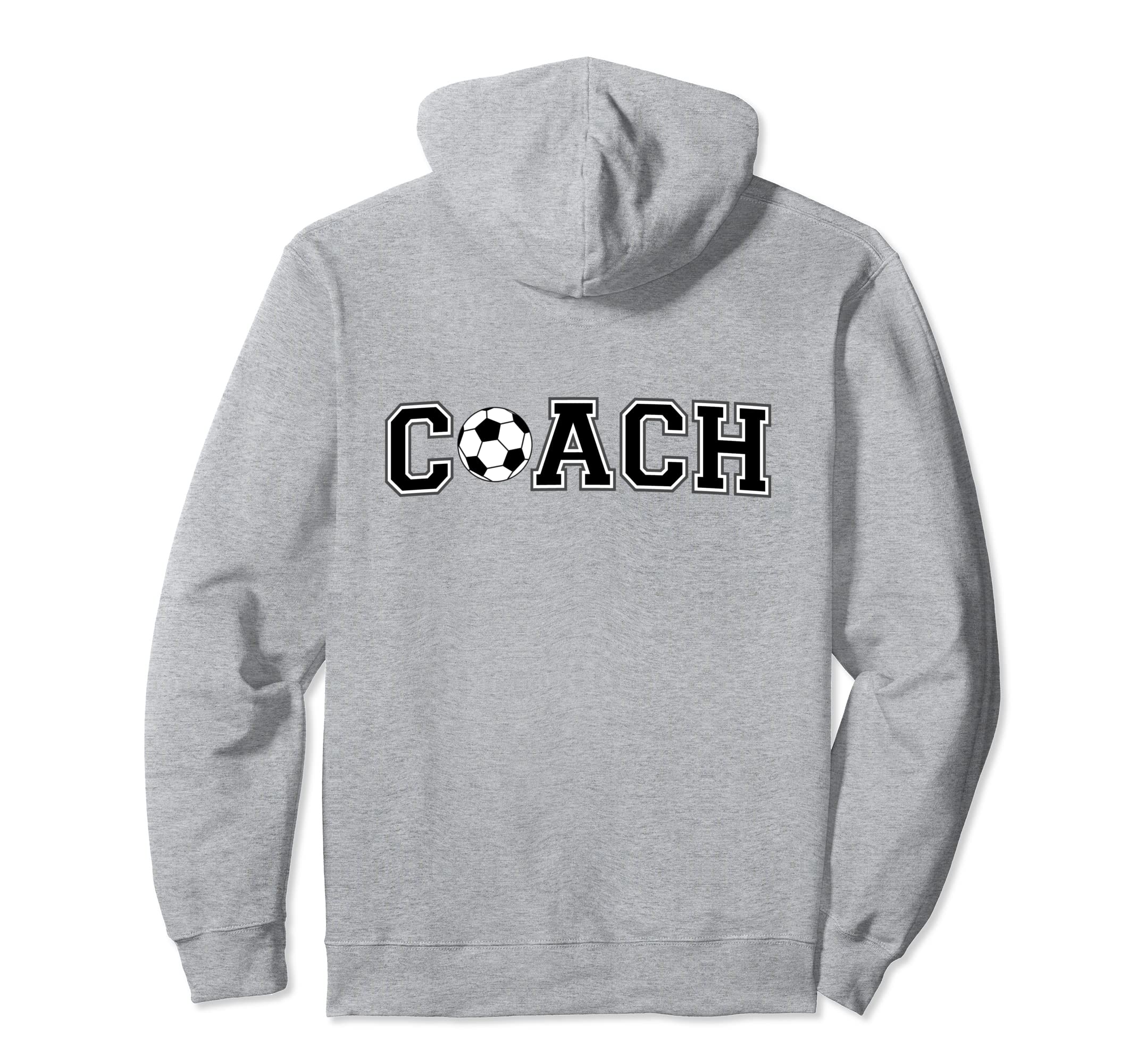 Soccer Coach Coaching Staff Back Hoodie - Minimalist Print for Adults