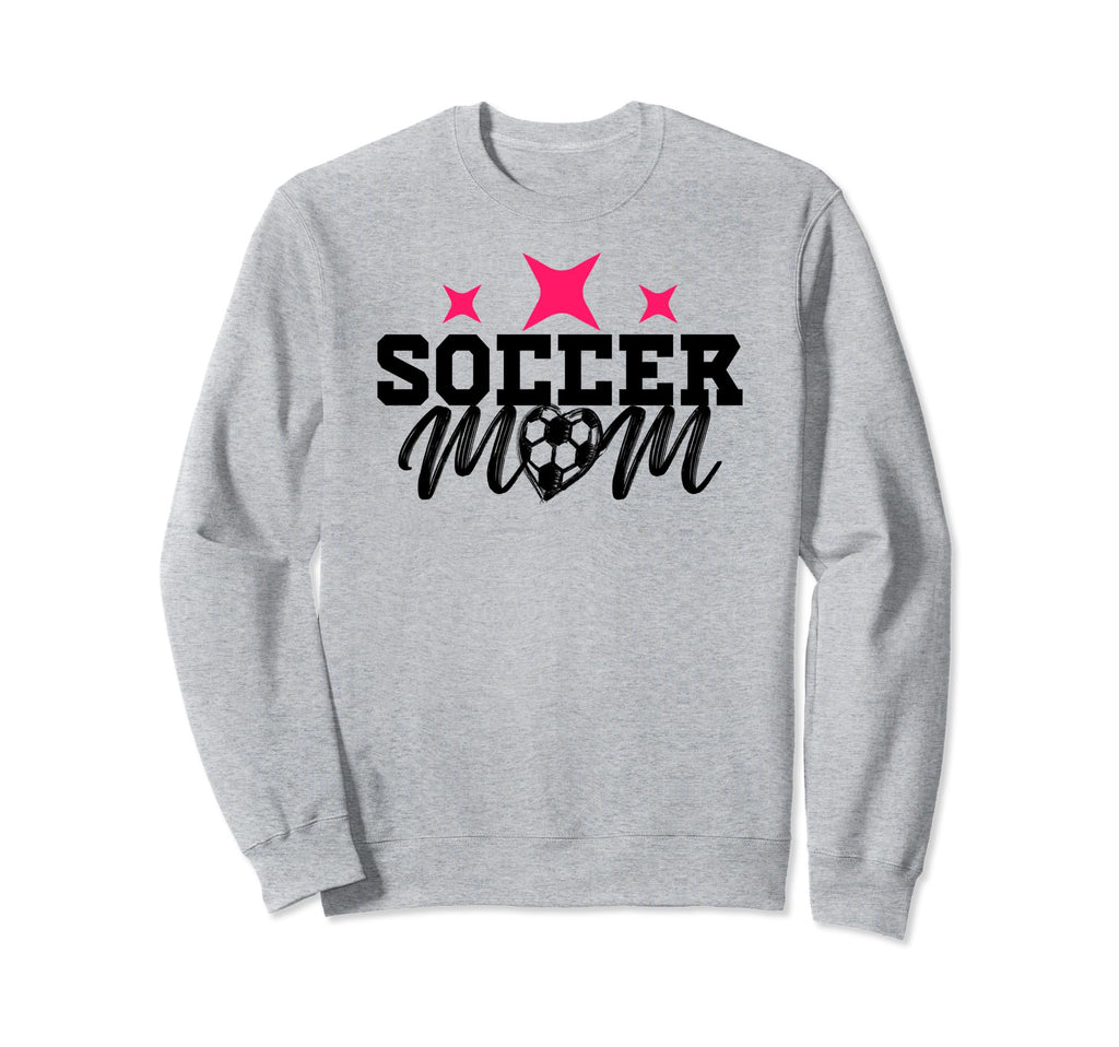 Soccer Mom Funny Illustration Black Sweatshirt - Streetwear Style Unisex