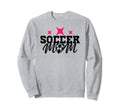 Soccer Mom Funny Illustration Black Sweatshirt - Streetwear Style Unisex