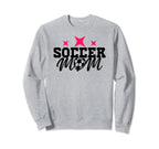 Soccer Mom Funny Illustration Black Sweatshirt - Streetwear Style Unisex