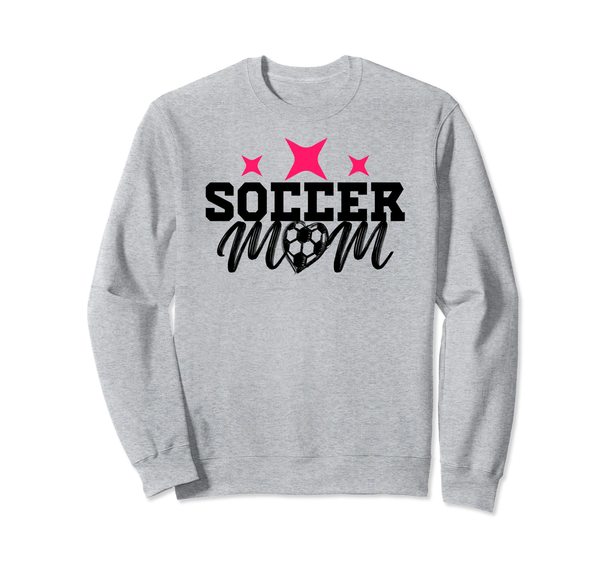Soccer Mom Funny Illustration Black Sweatshirt - Streetwear Style Unisex