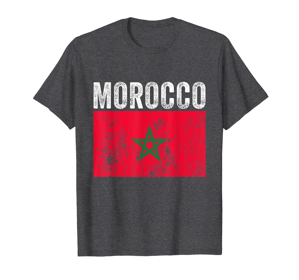 Moorish American Morocco Flag T-Shirt - Casual Everyday Wear Unisex