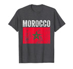 Moorish American Morocco Flag T-Shirt - Casual Everyday Wear Unisex