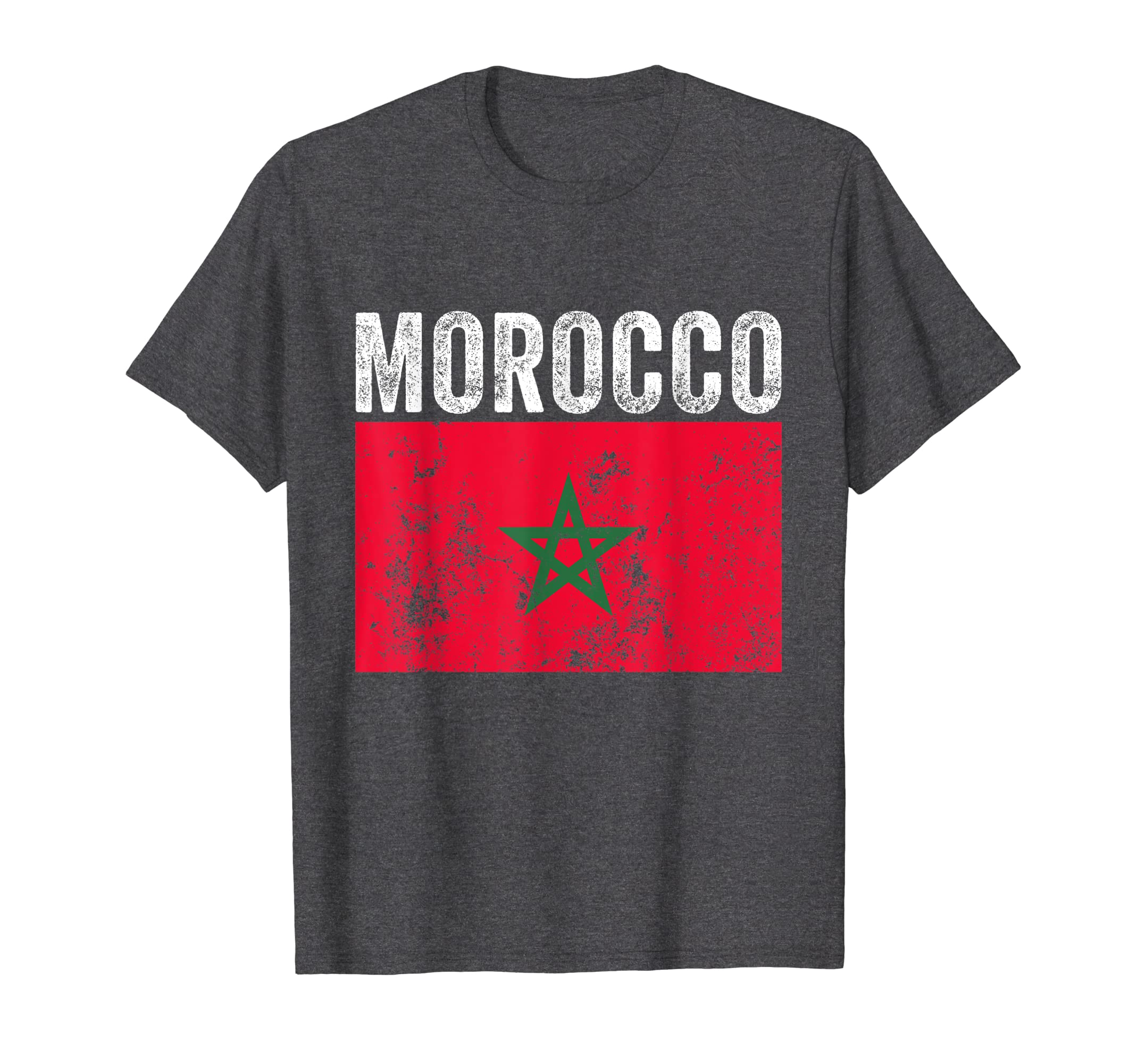 Moorish American Morocco Flag T-Shirt - Casual Everyday Wear Unisex