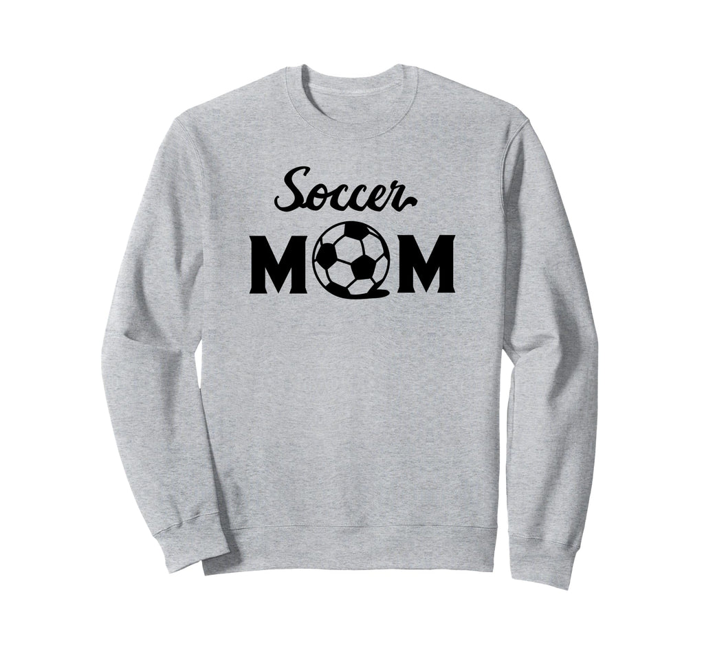 Soccer Mom Funny Soccer Sports Sweatshirt - Minimalist Print for Adults