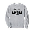 Soccer Mom Funny Soccer Sports Sweatshirt - Minimalist Print for Adults
