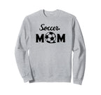 Soccer Mom Funny Soccer Sports Sweatshirt - Minimalist Print for Adults
