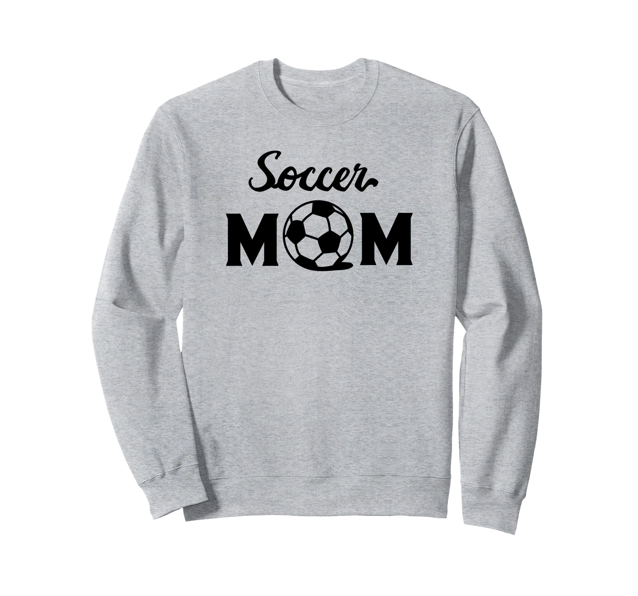 Soccer Mom Funny Soccer Sports Sweatshirt - Minimalist Print for Adults