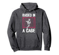 Raised Cage Lacrosse Goalkeeper Hoodie - Novelty Apparel for Adults