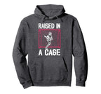 Raised Cage Lacrosse Goalkeeper Hoodie - Novelty Apparel for Adults