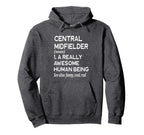 Soccer Player Definition Funny Hoodie - Casual Everyday Wear for Adults