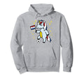 Netherlands Flag Unicorn Football Soccer Hoodie - Streetwear Style Unisex