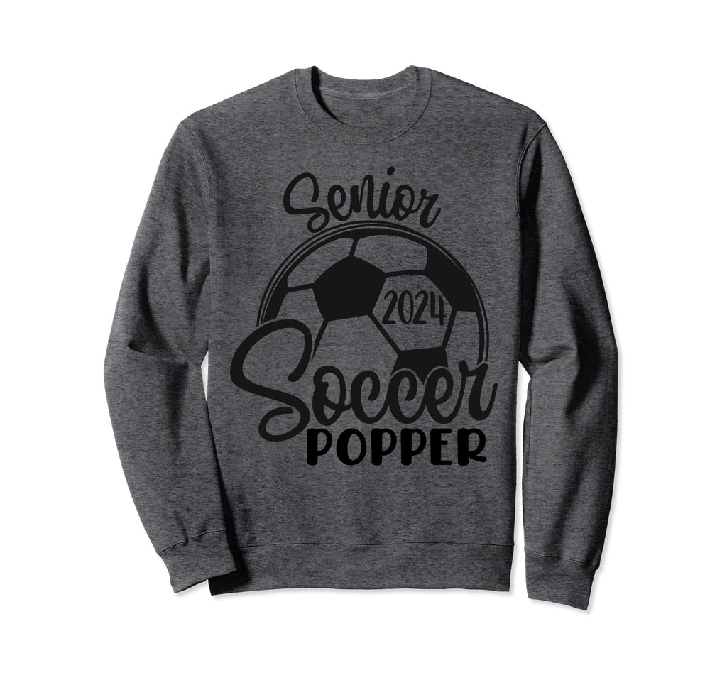 Senior Soccer Popper 2024 Class Sweatshirt - Novelty Apparel for Adults