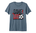 Game Day Soccer Season Checkered Black T-Shirt - Fun Novelty Design Unisex