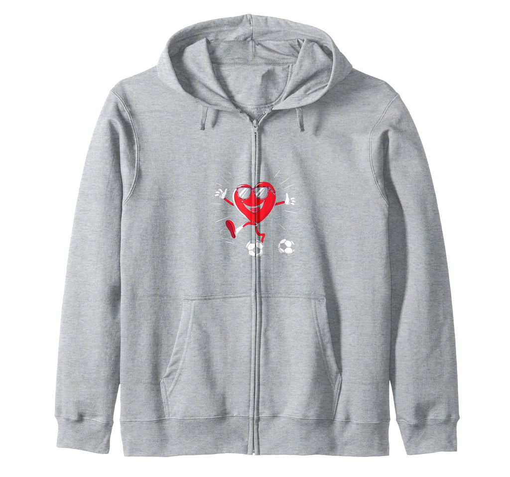 Heart Soccer Gift Hoodie - Novelty Apparel Unisex