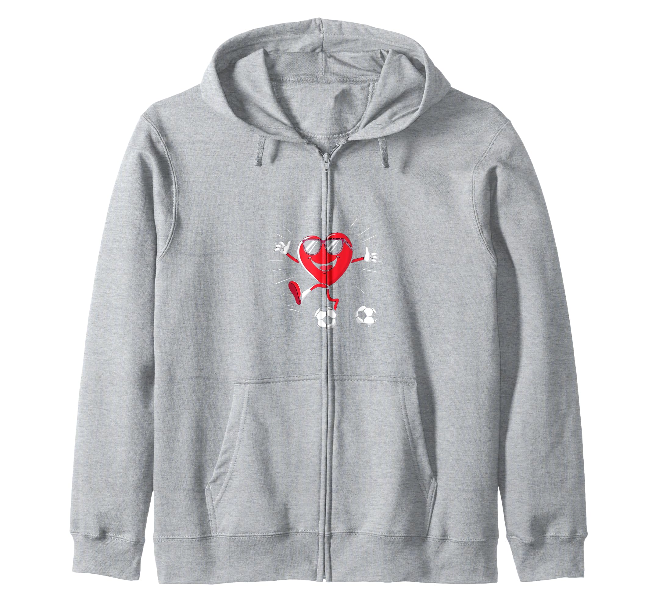 Heart Soccer Gift Hoodie - Novelty Apparel Unisex