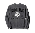 Sideline Social Club Soccer Sweatshirt - Unique Graphic Men Women