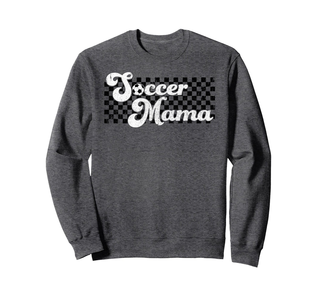 Soccer Mama Soccer Mom Checkered Sweatshirt - Aesthetic Graphic Men Women