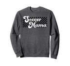 Soccer Mama Soccer Mom Checkered Sweatshirt - Aesthetic Graphic Men Women
