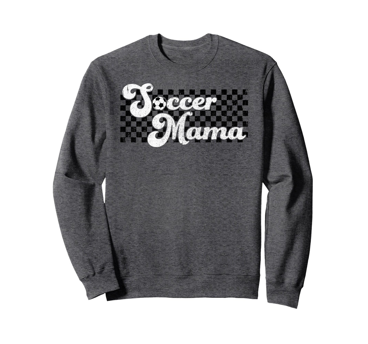 Soccer Mama Soccer Mom Checkered Sweatshirt - Aesthetic Graphic Men Women