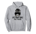 Lifes About Goals And Assists Funny Soccer Hoodie - Trendy Graphic Unisex
