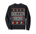 Red And White Soccer Mom Ugly Sweatshirt - Novelty Apparel Men Women