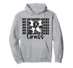 My Daughter Kicks Grass Soccer Mom Hoodie - Graphic Print Men Women