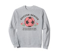 Senior Soccer Team Became Family Sweatshirt - Unique Graphic for Adults
