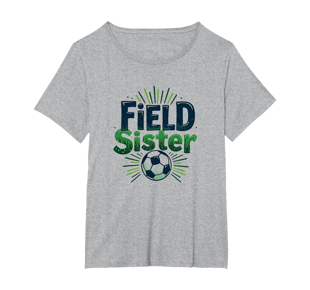 Field Sister Soccer Sibling Pride T-Shirt - Custom Art Print for Adults
