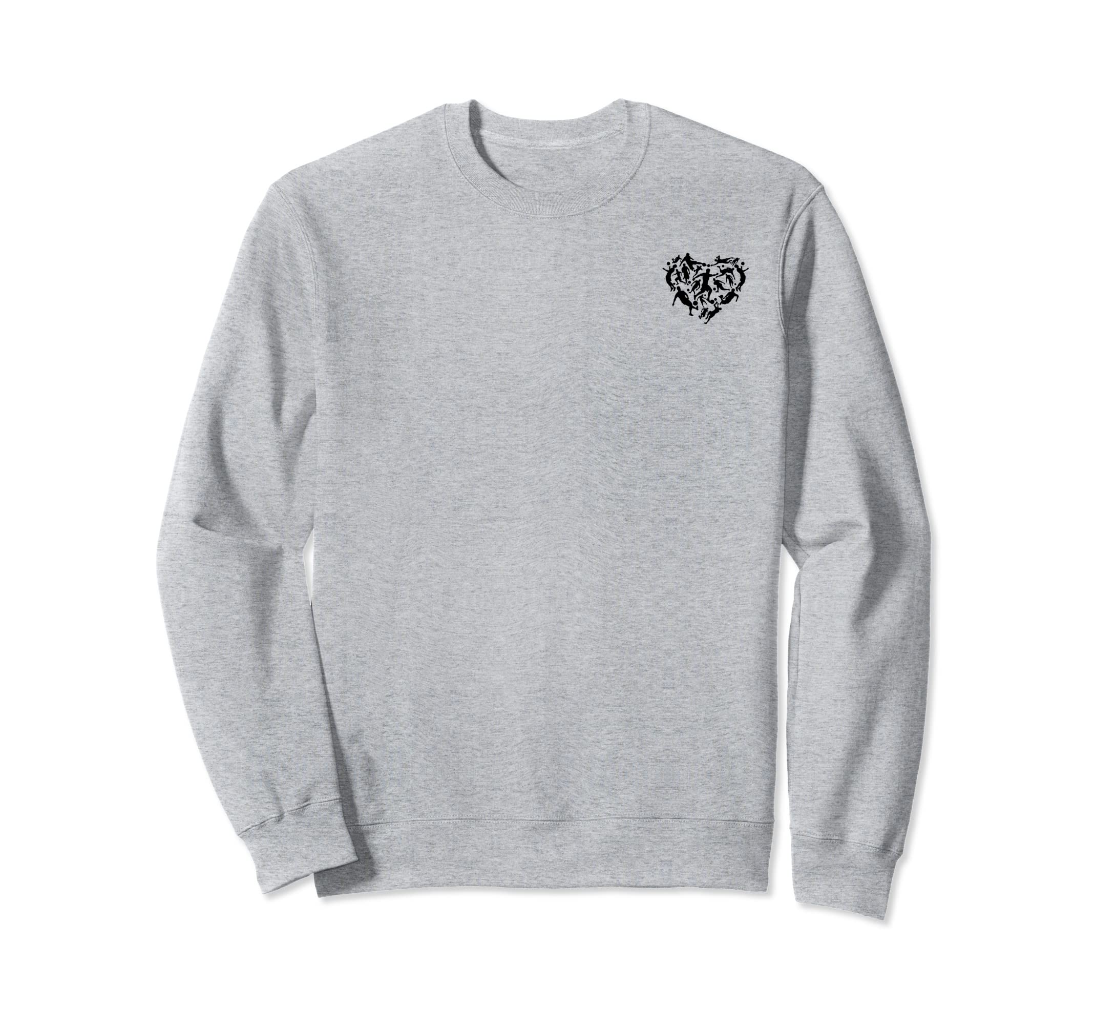 Playing Soccer Heart Soccer Player Sweatshirt - Streetwear Style Unisex