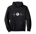 Soccer Heartbeat I Soccer Ball I Hoodie - Aesthetic Graphic Unisex