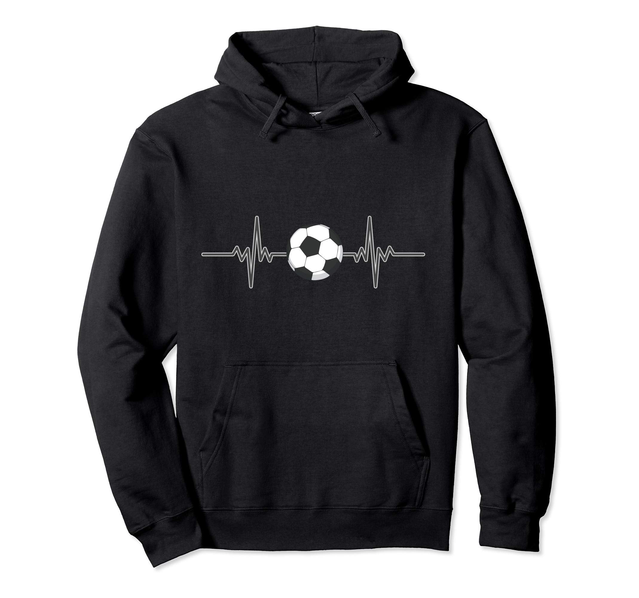 Soccer Heartbeat I Soccer Ball I Hoodie - Aesthetic Graphic Unisex