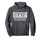 Assistant Coach Funny Soccer Sports Hoodie - Minimalist Print Unisex