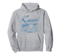 Kauai Hawaii Distressed Beach Hoodie - Novelty Apparel Unisex