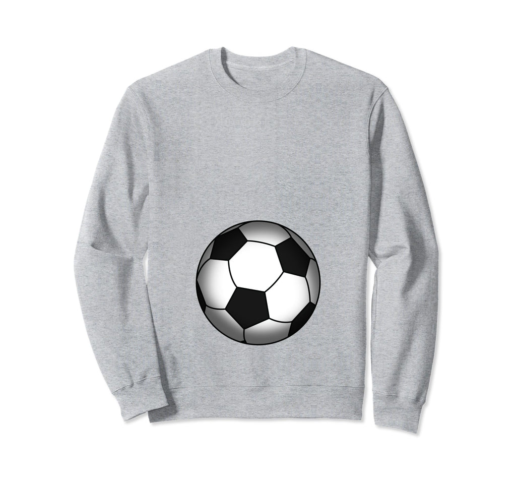 Funny Soccer Player Belly Pregnant Sweatshirt - Novelty Apparel for Adults