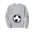 Funny Soccer Player Belly Pregnant Sweatshirt - Novelty Apparel for Adults